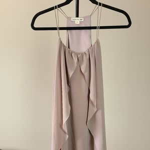 Ruffle layered tank top